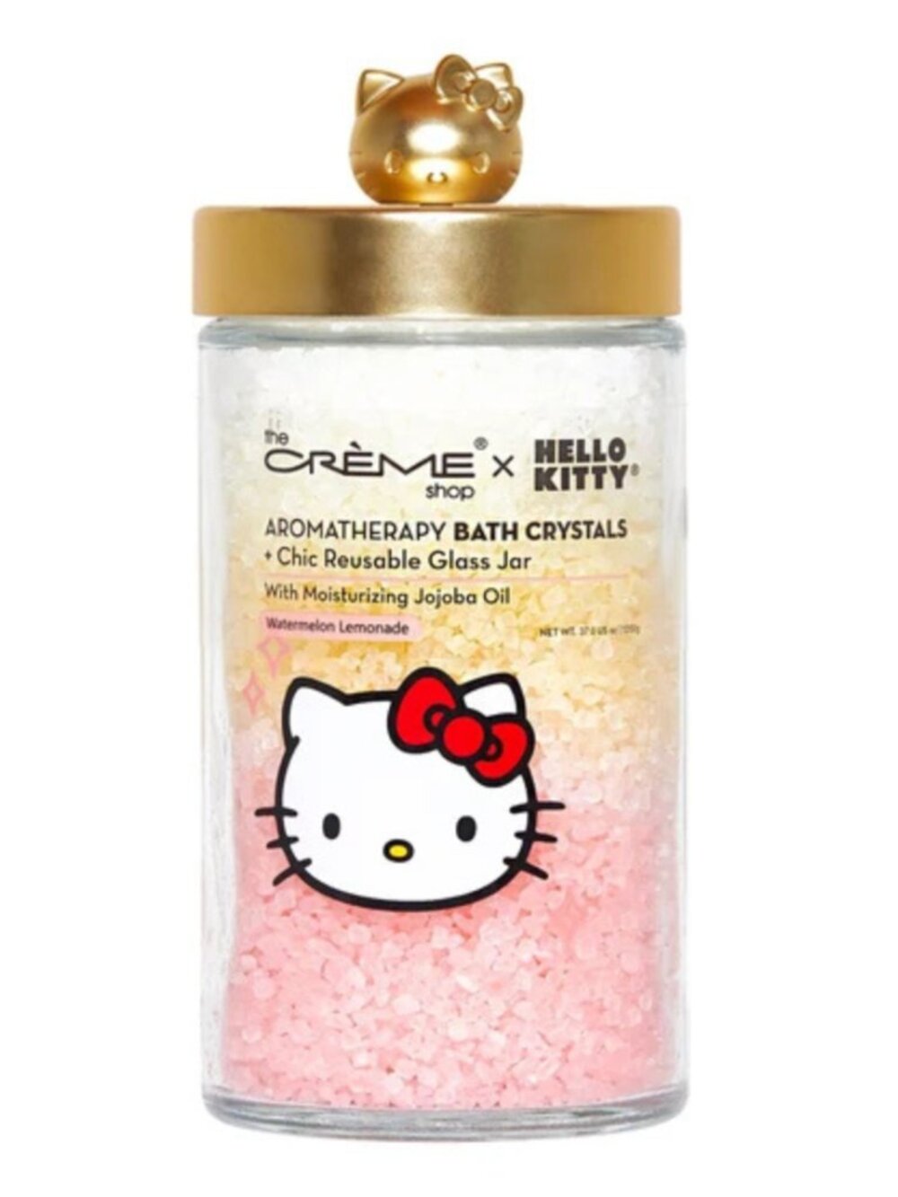 The Crème Shop x Hello Kitty Aromatherapy Bath Crystals Watermelon Lemonade Glas